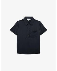Reiss - Polly Patch-Pocket Stretch-Woven Shirt - Lyst