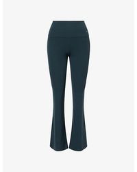 Nike - Zenvy High-Waisted Flared Stretch-Jersey Leggings - Lyst