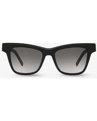 Saint Laurent - Ys000436 Rectangle-frame Acetate Sunglasses - Lyst