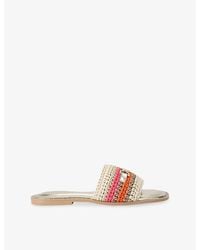 Carvela Kurt Geiger - Nola Mule Woven Sandals - Lyst