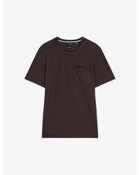 Ted Baker - Grine Contrast-trim Woven T-shirt - Lyst