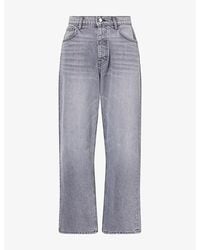 NAHMIAS - Wash Baggy Wide-Leg Denim Jeans - Lyst