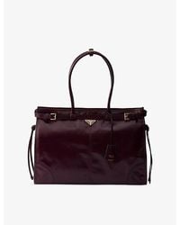 Prada - Bonnie Extra Large Leather Bag - Lyst