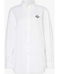 Polo Ralph Lauren - Logo-embroidered Relaxed-fit Cotton-poplin Shirt - Lyst