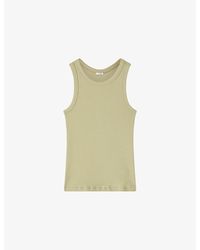 JOSEPH - Yeux Ribbed Stretch-Cotton Tank Top - Lyst