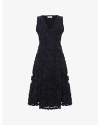Phase Eight - Paloma V-Neck Lace Midi Dress - Lyst