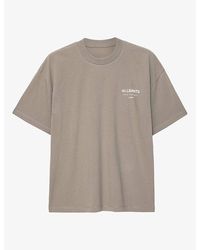 AllSaints - Underground Logo-Print Relaxed-Fit Cotton T-Shirt - Lyst