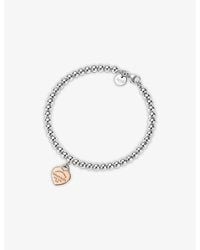 Tiffany & Co. - Return To Tiffany Heart Tag Medium 18ct Rose-gold And Sterling Silver Bracelet - Lyst
