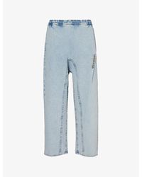 Y. Project - Pinch Logo-embroidered Wide-leg Organic-denim Jeans - Lyst