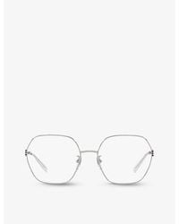 Gucci - gg1285o Square-frame Metal Optical Glasses - Lyst