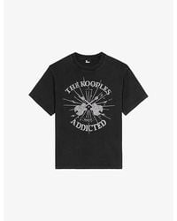 The Kooples - Graphic-Print Short-Sleeve Cotton T-Shirt - Lyst