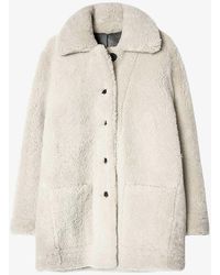 Zadig & Voltaire - Magdas Reversible Shearling Coat - Lyst