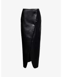 Frankie Shop - Nan Crossover Faux-leather Maxi Skirt - Lyst