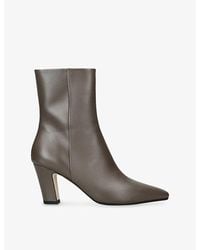 Aeyde - Maris 75 Leather Heeled Ankle Boots - Lyst