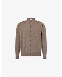 John Smedley - Tibor Long-Sleeve Merino-Wool Polo Shirt - Lyst