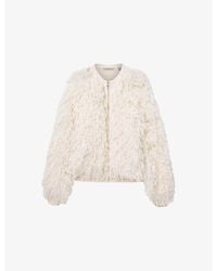 AllSaints - Elias Textured Wool-Blend Jacket - Lyst
