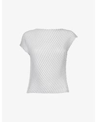 Issey Miyake - Pleated Regular-fit Woven Top - Lyst