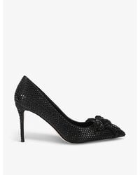 Kurt Geiger - Belgravia Bow Crystal-Embellished Courts - Lyst