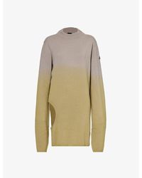 Rick Owens - X Moncler Subhuman Gradient-pattern Cashmere Knitted Jumper - Lyst