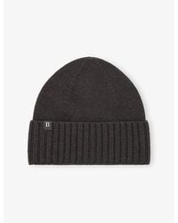 BOGGI - Logo-Patch Wool-Blend Beanie Hat - Lyst