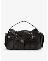 Acne Studios - Bow-embellished -pocket Leather Shoulder Bag - Lyst