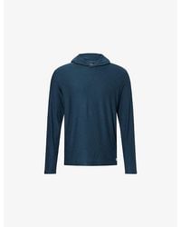 Vuori - Strato Tech Logo-Patch Stretch-Jersey Hoodie - Lyst