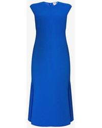 Hervé Léger - Fluted Ribbed Recycled Rayon-blend Knitted Midi Dress - Lyst
