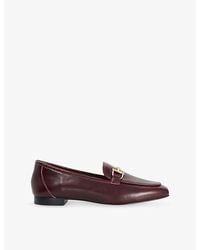 Dune - Snaffle-Trim Grained-Leather Loafers - Lyst
