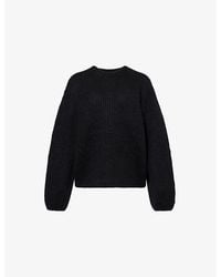 TOTEME - Ribbed Round-Neck Wool-Blend Jumper - Lyst