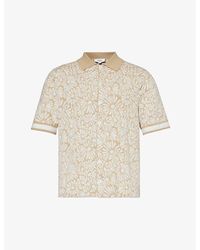 CHE - Daisy Floral-jacquard Cotton Knitted Shirt - Lyst