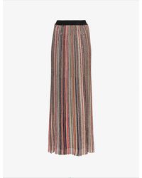 Missoni - Striped Sequin-embellished Knitted Maxi Skirt - Lyst