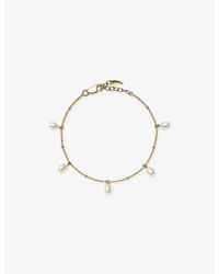 Missoma - Baya 18Ct Vermeil And Baroque Pearl Charm Bracelet - Lyst