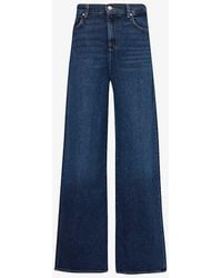7 For All Mankind - Scout Wide-leg Mid-rise Stretch-denim Jeans - Lyst