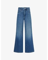 GOOD AMERICAN - Good Waist Palazzo-Leg Stretch-Denim Jeans - Lyst