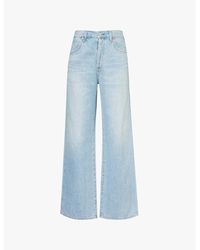 Citizens of Humanity - Annina Faded-Wash Wide-Leg Mid-Rise Denim Jeans - Lyst
