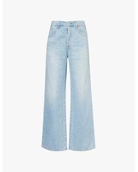 Citizens of Humanity - Annina Faded-Wash Wide-Leg Mid-Rise Denim Jeans - Lyst