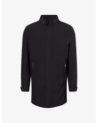 Corneliani - Waterproof Long-Line Poplin Coat - Lyst