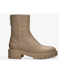 Aquazzura - Saint Honore Platform-sole Leather Ankle Boots - Lyst