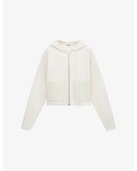 Loewe - Hooded Patch-Pocket Wool Blend Hoody - Lyst