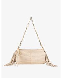 Maje - Miss M Raffia-Look Clutch Bag - Lyst