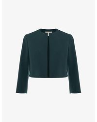 Phase Eight - Arlette Cropped Stretch-Woven Jacket - Lyst