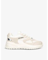 Steve Madden - Aventura Logo-print Knitted Low-top Trainers - Lyst