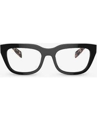 Prada - Pr A06v Rectangle-frame Tortoiseshell Acetate Optical Glasses - Lyst
