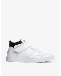 Zadig & Voltaire - Zv1747 Mid Flash Leather High-top Trainers - Lyst