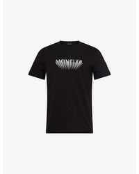 Moncler - Badge Crewneck Cotton-Jersey T-Shirt - Lyst