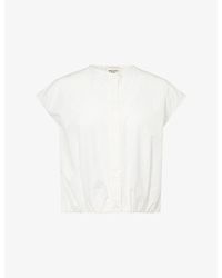 Weekend by Maxmara - Button-Through Sleeveless Cotton Shirt - Lyst