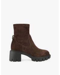 KG by Kurt Geiger - True Sock Faux-Leather Ankle Boots - Lyst