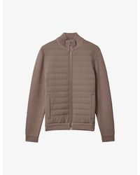 Reiss - Southend Padded Stretch-woven Jacket - Lyst