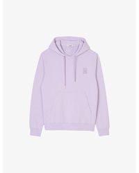 Sandro - Logo-embroidered Relaxed-fit Cotton Hoody X - Lyst