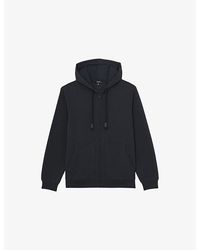 Reiss - Howel Zip-Up Cotton-Jersey Hoody - Lyst